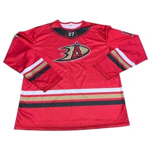 Mike Trout Anaheim Ducks Los Angeles Angels Hockey Jersey Stadium Giveaway XL